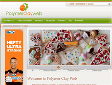 Tablet Screenshot of polymerclayweb.com